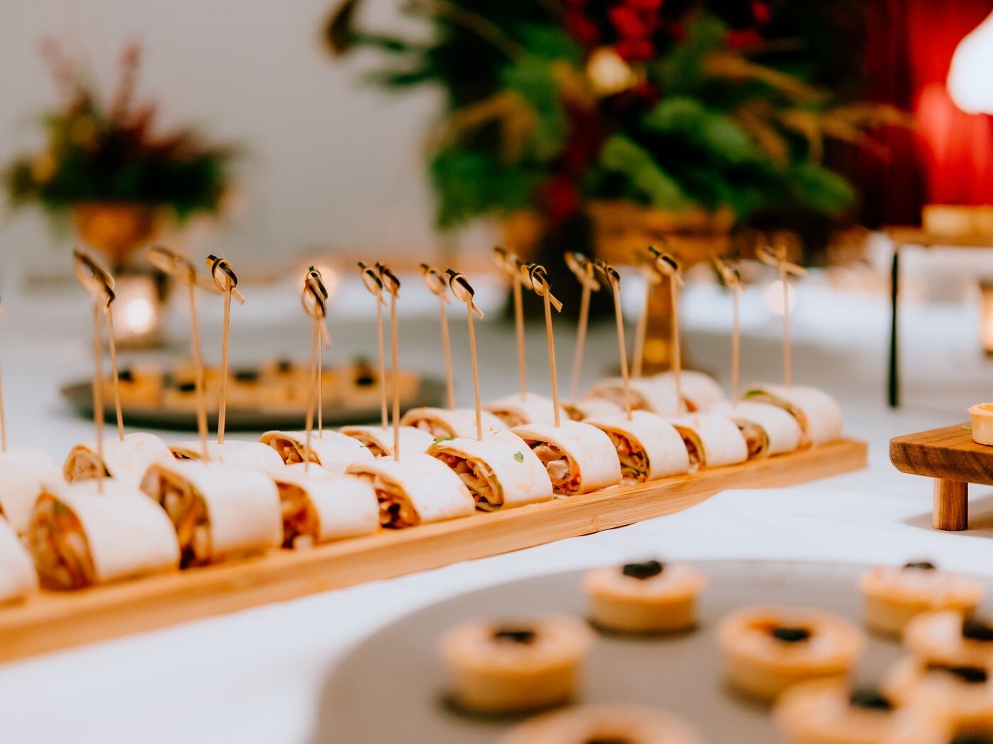Mesa de sabores preparada na Quinta do Brasão